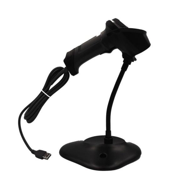 NG BAR-2407 ΕΝΣΥΡΜΑΤΟ BARCODE SCANNER,  2D, USB, ΜΕ ΒΑΣΗ