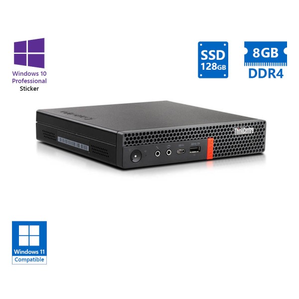 Lenovo ThinkCentre M720q Tiny i3-8100T/8GB DDR4/128GB SSD/No ODD/10P Grade A Refurbished PC