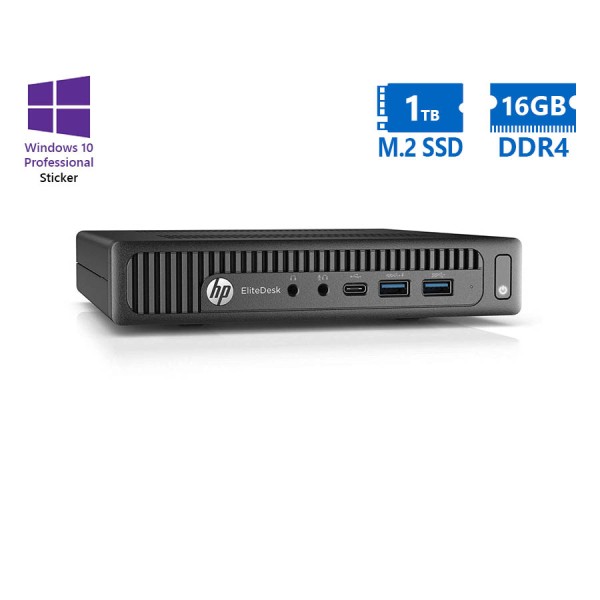 HP EliteDesk 800G2 DM i7-6700T/16GB DDR4/1TB M.2 SSD/No ODD/10P Grade A Refurbished PC