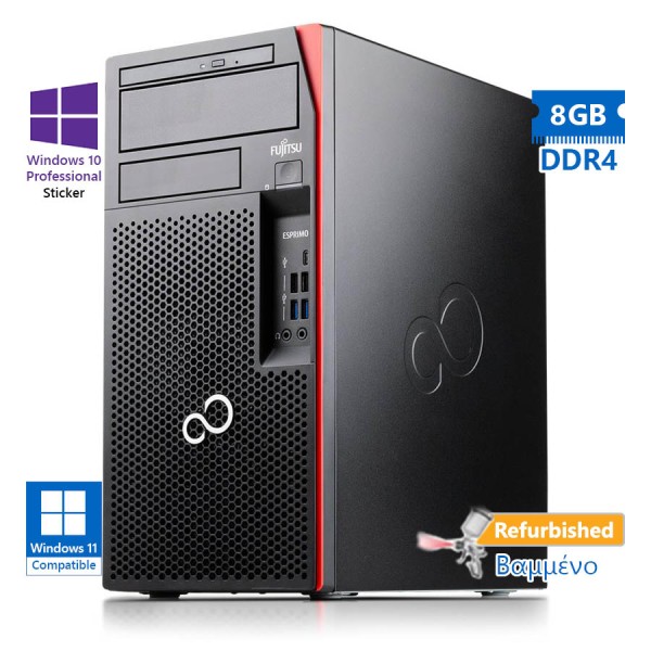 Fujitsu P758 Tower i5-8400/8GB DDR4/1TB/DVD/10P Grade A+ Refurbished PC