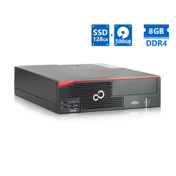 Fujitsu D956 SFF i5-6600/8GB DDR4/128GB SSD & 500GB/No ODD/Grade A Refurbished PC