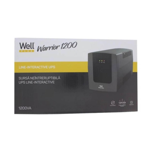 UPS 1200VA Well LINE INTERACTIVE UPS-LINT-WARRIOR1200-WL